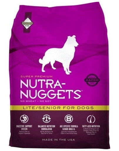 NUTRA NUGGETS Lite Senior pre staršie psy 15 kg