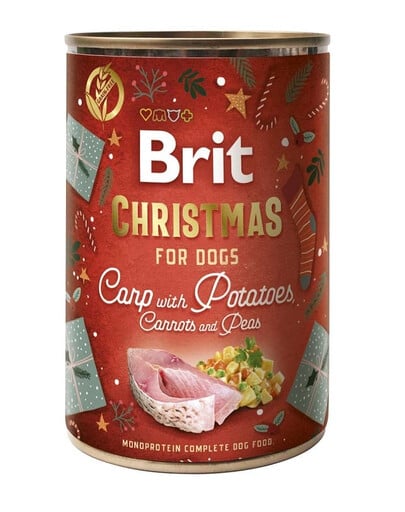 BRIT Mono Protein Christmas Dinner Karp 400 g