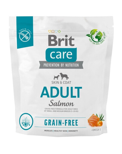 BRIT Care Grain-free Adult s lososm 1 kg