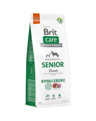 BRIT CARE Dog Hypoallergenic Senior Lamb 12kg