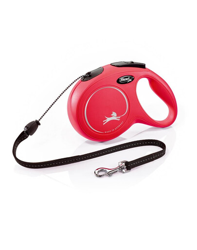 E-shop FLEXI Vodítko New Classic M lanko 8 m červené do 20 kg