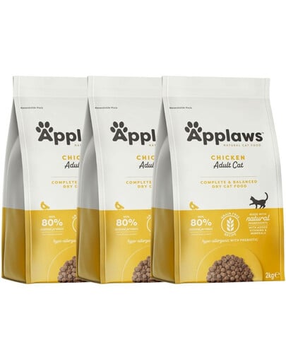 APPLAWS Cat Adult Chicken 6 kg (3x2 kg)