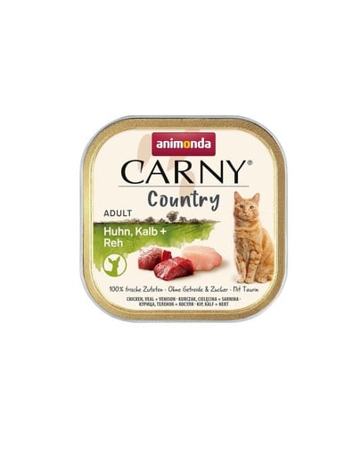 ANIMONDA Carny Country Adult Chicken&Veal&Vension 100 g