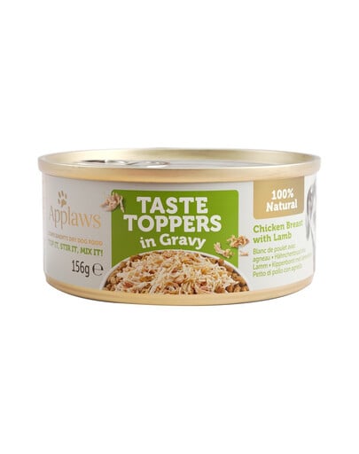 APPLAWS Taste Topper kuracie mäso s jahňacinou v omáčke 72 x 156 g + Taste Toppers kuracie mäso vo vývare 72 x 156 g ZADARMO