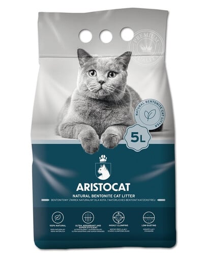 ARISTOCAT Bentonite Plus bentonitové stelivo pre mačky 5 l