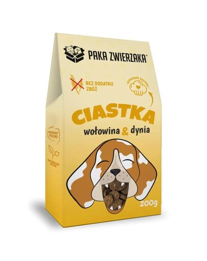 PAKA ZWIERZAKA ANIMAL PACK Hovädzie sušienky s  tekvicou  pre psa 200 g