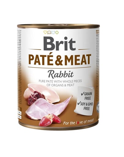 BRIT Pate&Meat Rabbit 800 g