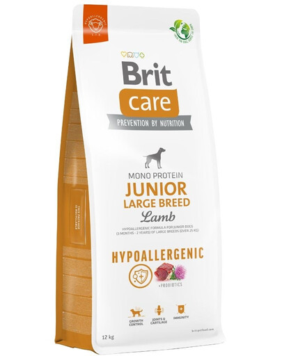 BRIT Care Hypoallergenic Junior Large Breed Lamb 12 kg