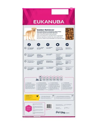 EUKANUBA Adult Breeds Specific Golden Retriever Chicken 12 kg