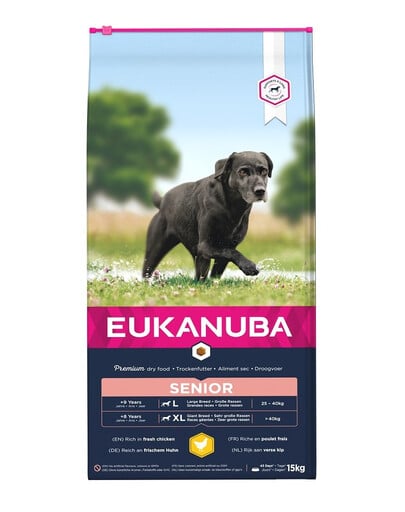 EUKANUBA Caring Senior Large Breed Chicken 15kg