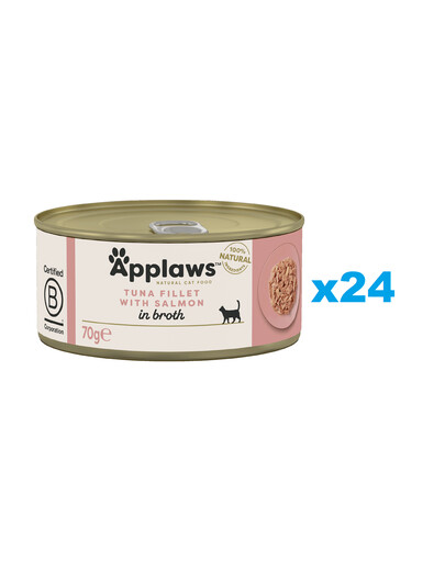 APPLAWS Cat Adult Tuna with Salmon in Broth tuniak s lososom vo vývare 24x70 g