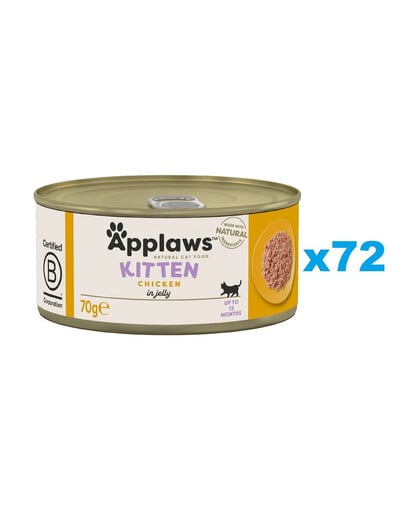 APPLAWS Kitten Chicken Breast  v želé 72x70 g