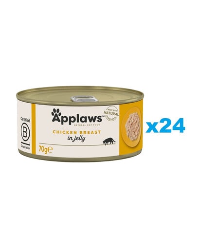 APPLAWS Kitten Chicken Breast v želé 24x70 g