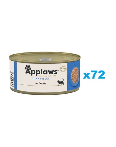 APPLAWS Cat Adult Tuna Fillet in Broth filé z tuniaka vo vývare 72x70 g