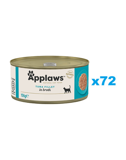 APPLAWS Cat Adult Tuna Fillet in Broth filé z tuniaka vo vývare 72x156 g