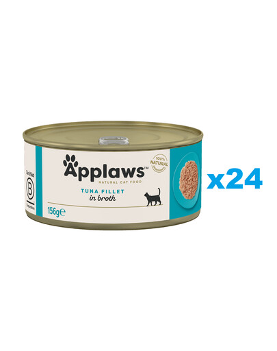 APPLAWS Cat Adult Tuna Fillet in Broth filé z tuniaka vo vývare 24x156 g