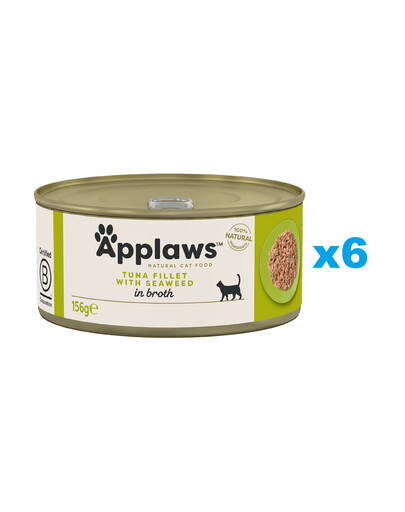 APPLAWS Cat Adult Tuna with Seaweed in Broth tuniak s morskými riasami vo vývare 6x156 g