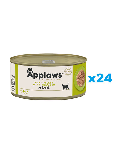 APPLAWS Cat Adult Tuna with Seaweed in Broth tuniak s morskými riasami vo vývare 24x156 g