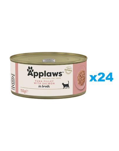 APPLAWS Cat Adult Tuna with Salmon in Broth tuniak s lososom vo vývare 24x156 g