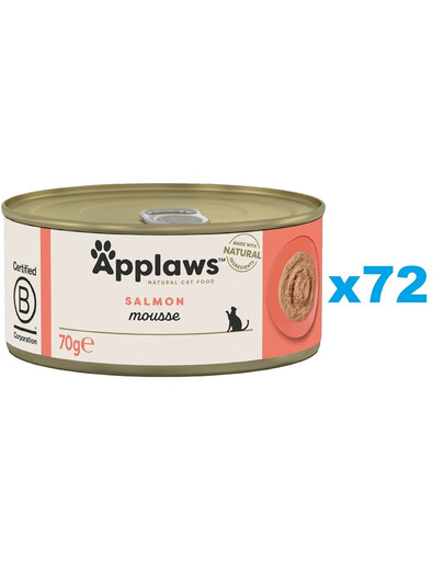 APPLAWS Cat Adult Mousse Salmon lososová pena 72x70 g