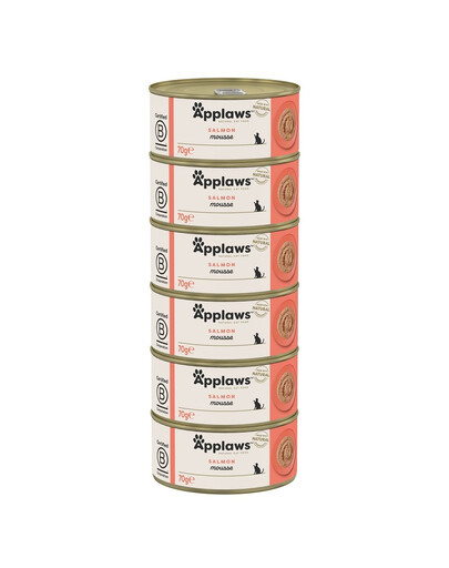 APPLAWS Cat Adult Mousse Salmon lososová pena 6x70 g