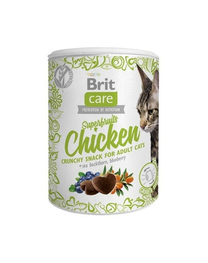 BRIT Care Snack Superfruits Mix príchutí 6x100g mačka s kuracím mäsom, hmyzom a jahňacinou