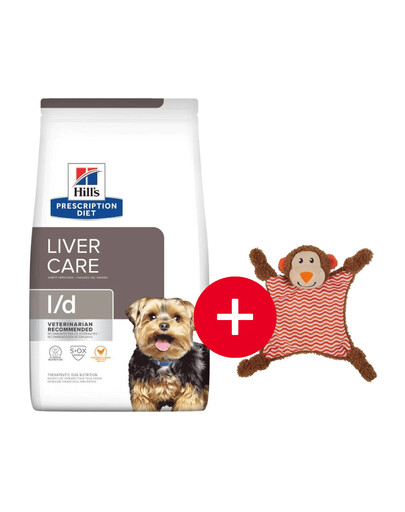 HILL'S Prescription Diet Canine l/d Liver Care 10 kg + hračka zadarmo