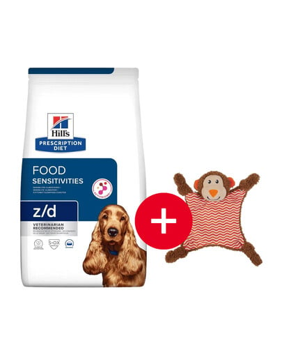 HILL'S Prescription Diet Canine z/d Ultra Allergen Free 10 kg + hračka zadarmo