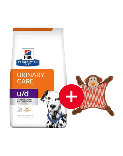 HILL'S Prescription Diet Canine U/D Urinary Care 10 kg + hračka zadarmo