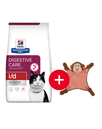 HILL'S Prescription Diet Feline Digestive Care i/d 8 kg + hračka zadarmo