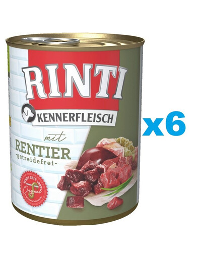 RINTI Kennerfleisch Reindeer Sob 6x800 g