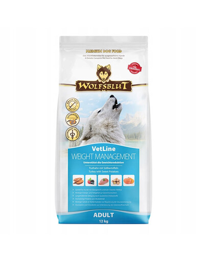 WOLFSBLUT VetLine Weight Management Diétne krmivo pre psy na kontrolu hmotnosti 12 kg