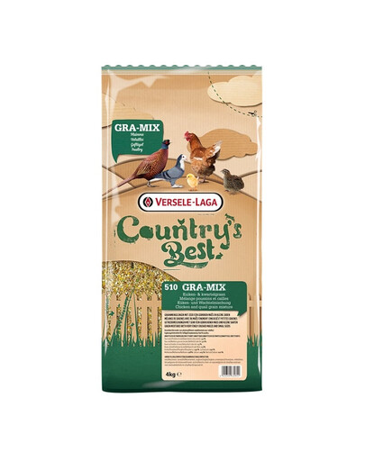 VERSELE-LAGA Country's Best Gra-Mix Chicks&Quail Grain Mix 4kg zmes s jemne drvenou kukuricou pre kurčatá a prepelice