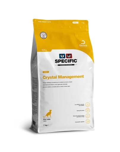 SPECIFIC Cat FCD-L Crystal Management 7 kg krmivo proti obezite pre mačky s nadváhou