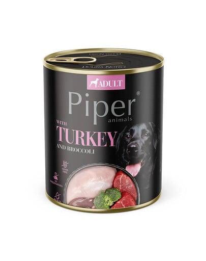 PIPER Dog Morčacie mäso s brokolicou 800g