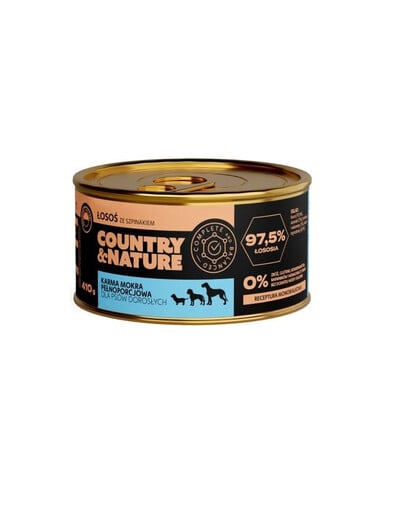 COUNTRY&NATURE losos a špenát 410 g