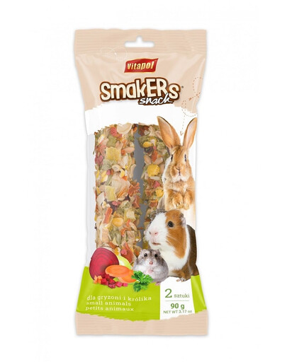 VITAPOL Smakers zeleninové krmivo pre hlodavce a králiky 90 g