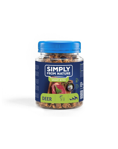 SIMPLY FROM NATURE Smart Bites Tréningové maškrty z jelenieho mäsa 130 g