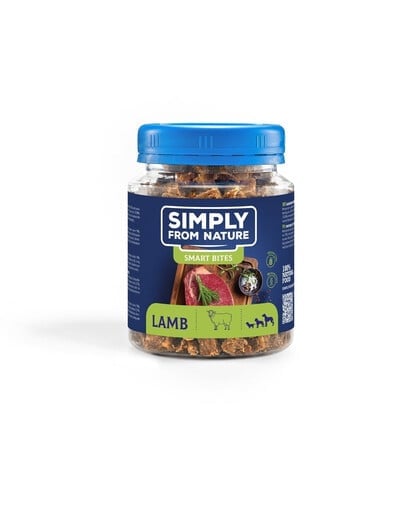 SIMPLY FROM NATURE Smart Bites Tréningové maškrty z jahňacieho mäsa 130 g