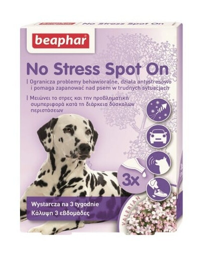 BEAPHAR No Stress Spot On  0,7 ml x3 Pre psy