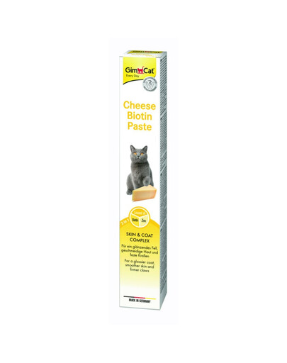 GIMCAT Every Day Cheese Biotine Paste 100g Pasta zlepšujúca kvalitu srsti pre mačky