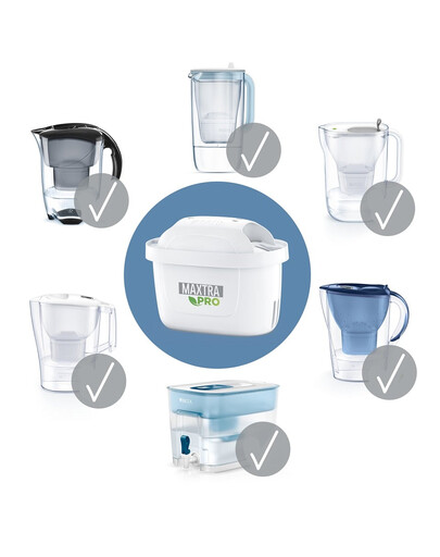 BRITA MAXTRA PRO Tvrdá voda Expert 3+1 vodný filter (4 ks)