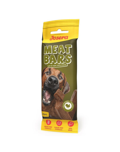 JOSERA Meat Bars Turkey 40 g Sušené maškrty s morčacím mäsom v podobe tyčiniek