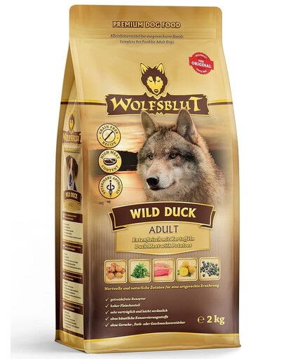 E-shop WOLFSBLUT Wild Duck Large Breed Adult suché krmivo pre psy veľkých plemien s kačacinou 12,5 kg