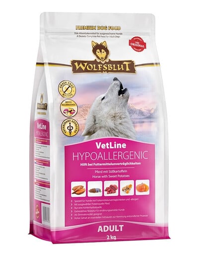 WOLFSBLUT VetLine Hypoallergenic bezalergénne diétne krmivo pre psy 12 kg