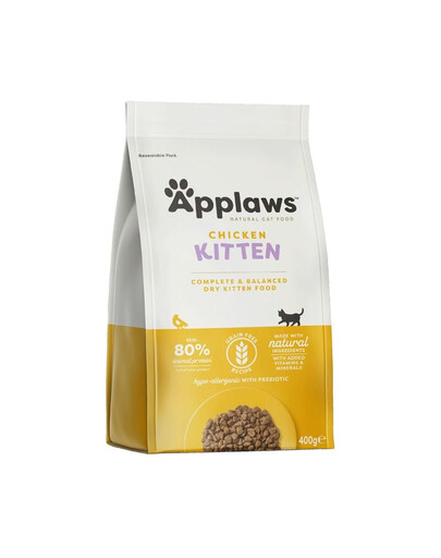 APPLAWS Cat Kitten Chicken 400g s kuracím mäsom pre mačiatka s kuracím mäsom