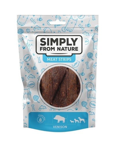 SIMPLY FROM NATURE Meat Strips Zverinové stripsy pre psov 80 g