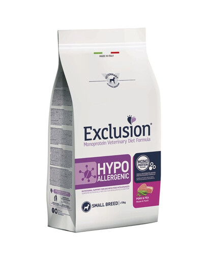EXCLUSION Hypoallergenic small breeds s bravčovým mäsom pre malé plemená 2 kg