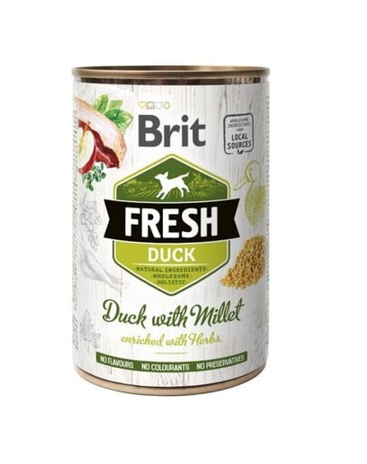 BRIT FRESH Duck with millet 400 g