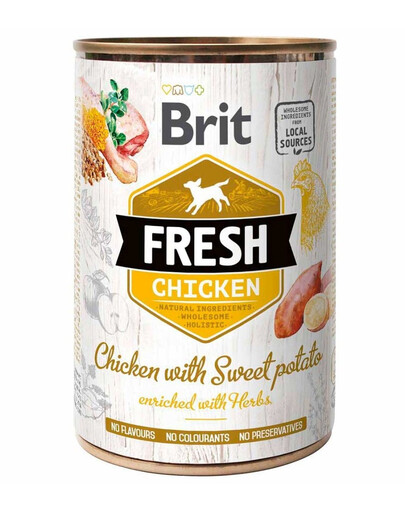 E-shop BRIT FRESH chicken & sweet potato 400 g